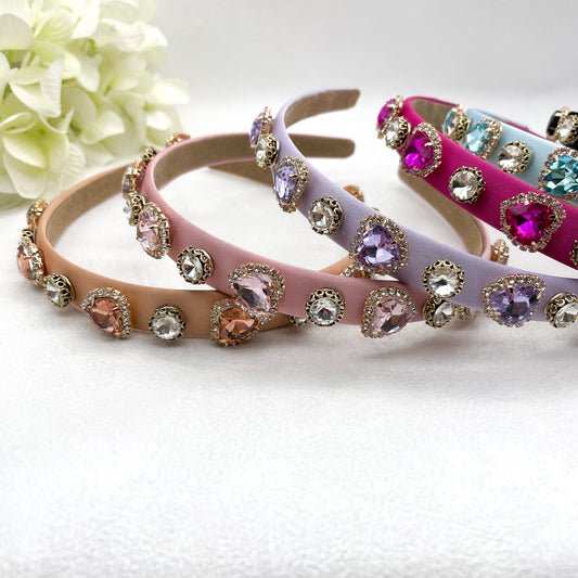 Cerchietti colorati crystal love