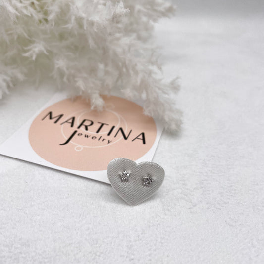 Orecchino Micro stelle e zirconi - Silver