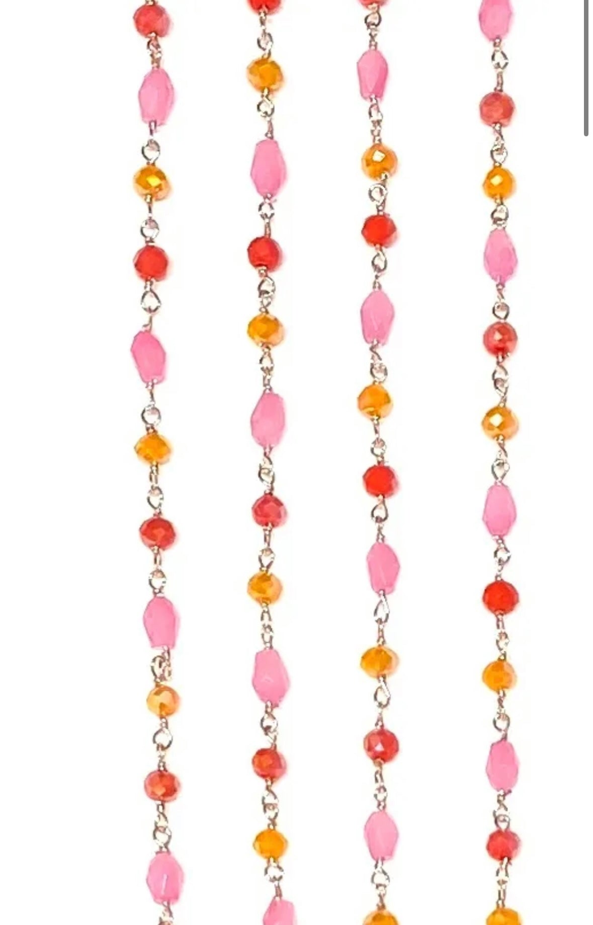 Collana pietre multiforme/multicolore Summer - Rosè