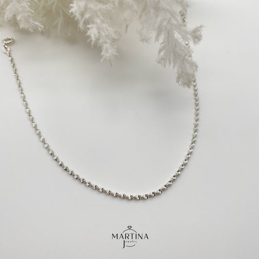 Cavigliera vortice - Silver