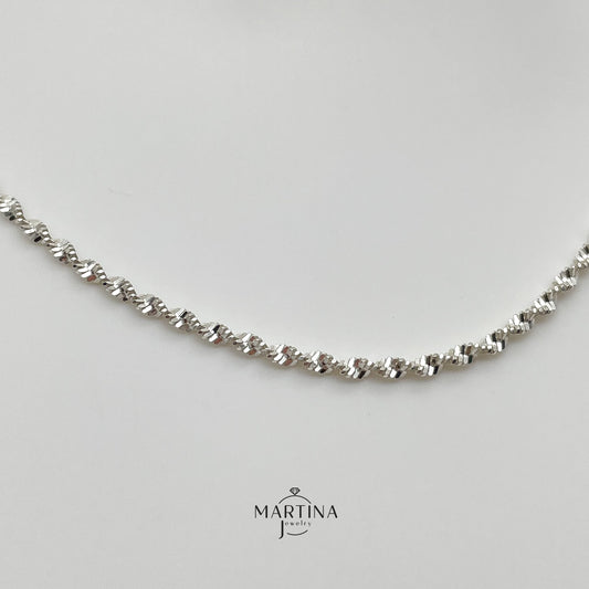 Cavigliera vortice - Silver