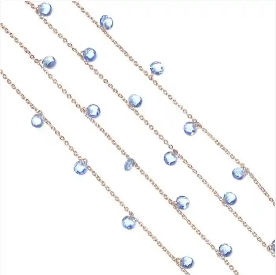 Collana girocollo zirconi colorati - Rosè