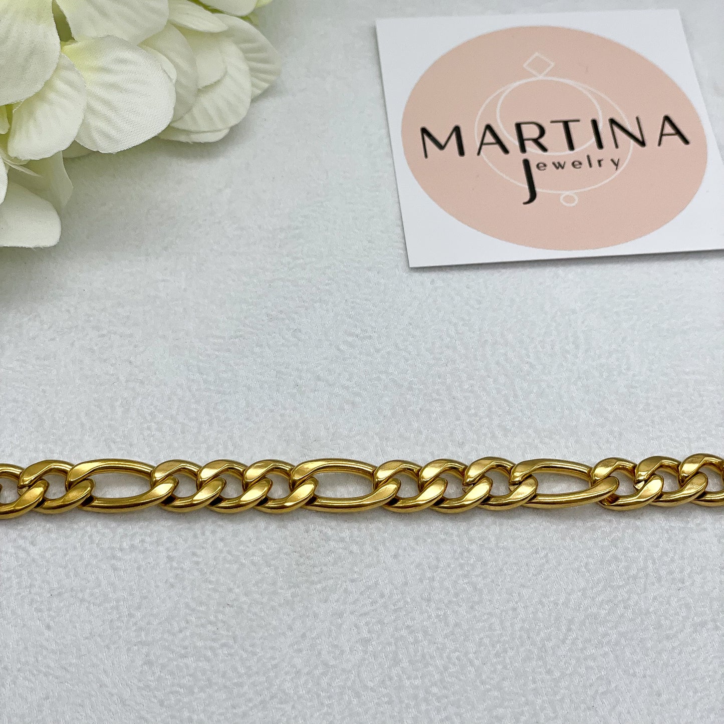 Bracciale grumetta alternata - Gold