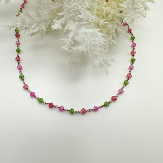 Collana pietre multiforme/multicolore Vivid Summer - Rosè