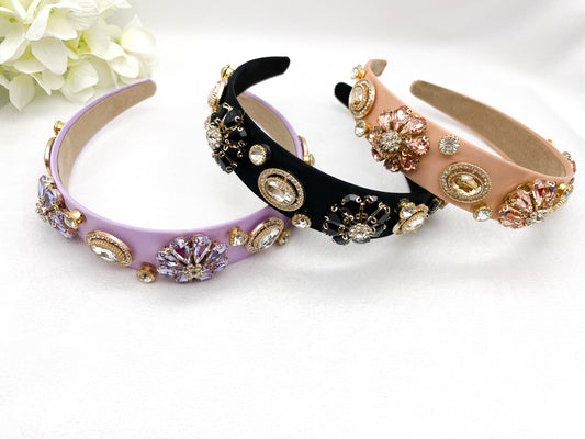 Cerchietti colorati big crystal