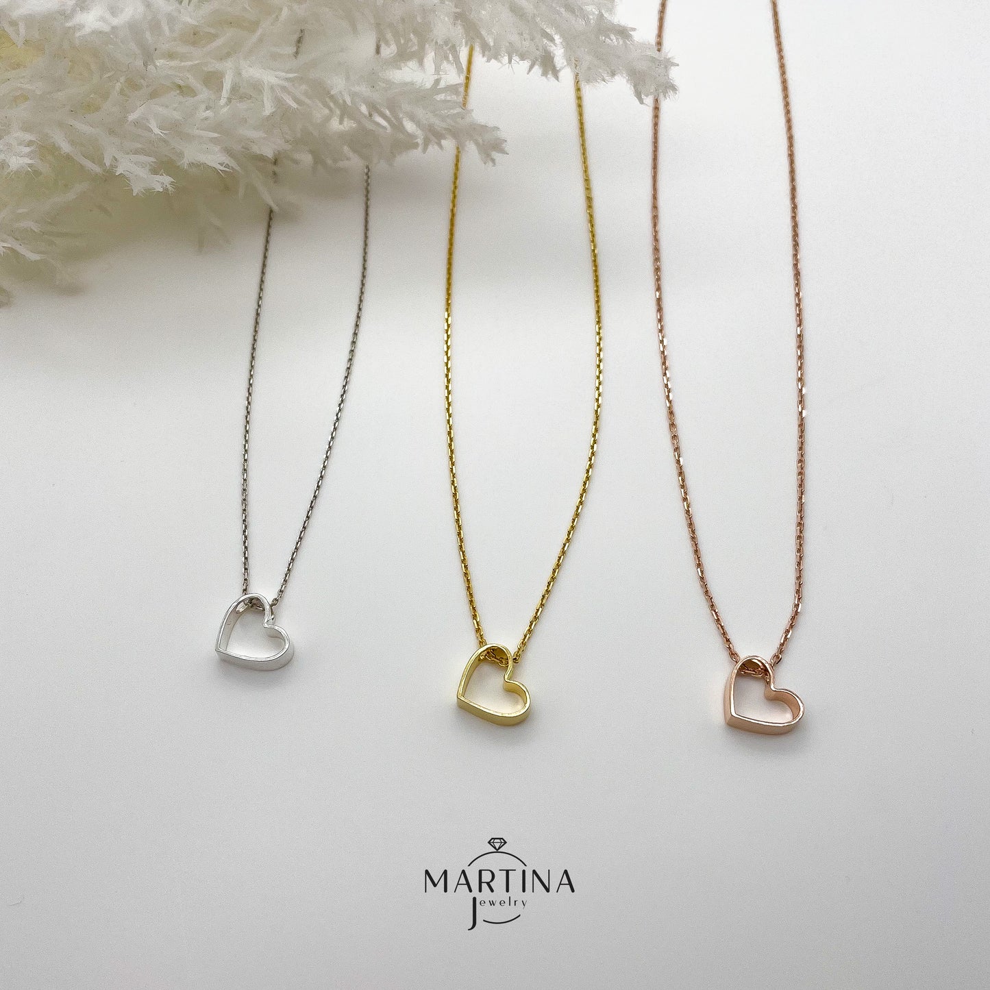 Collana cuore aperto - Gold
