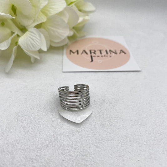 Anello multi fila - Silver
