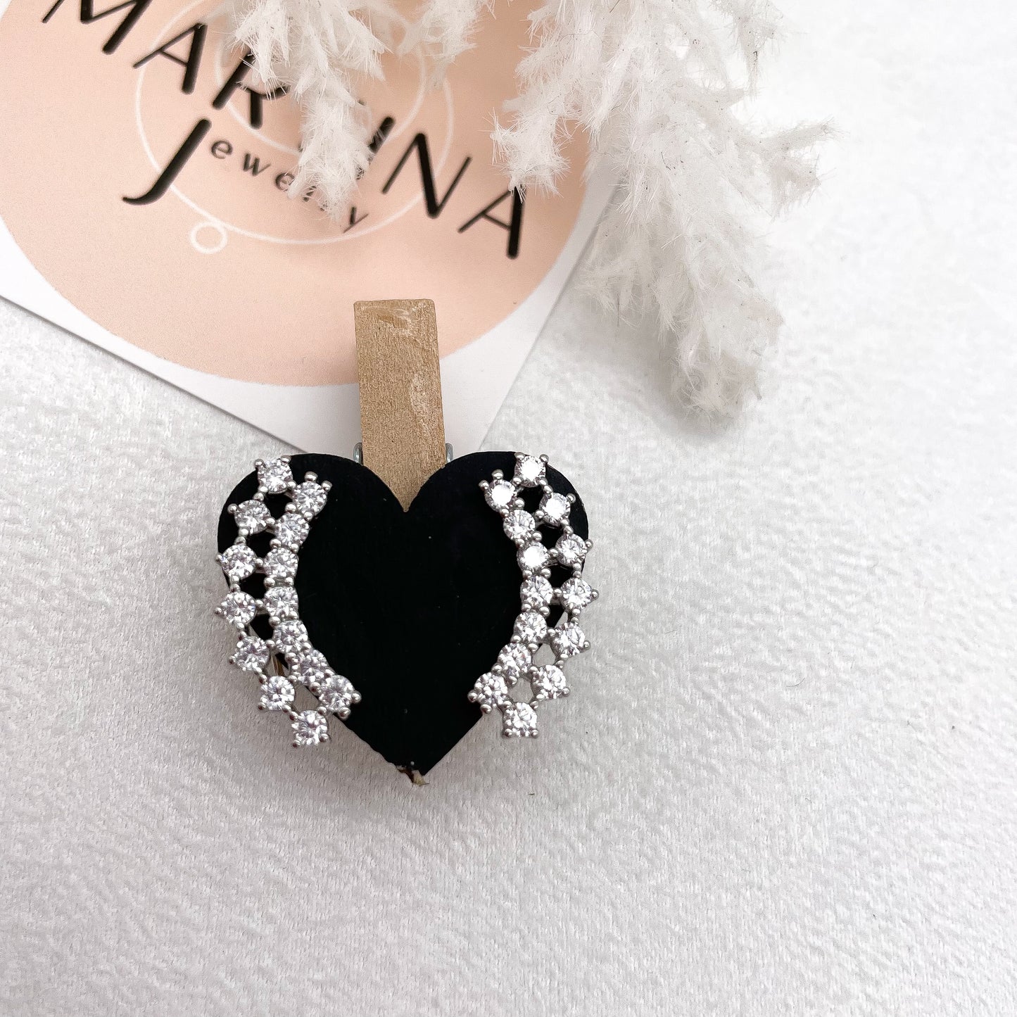 Orecchini doppia fila zirconi - Siver