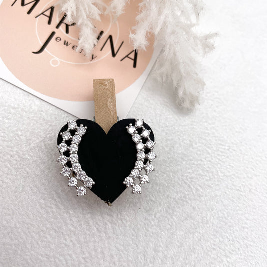 Orecchini doppia fila zirconi - Siver