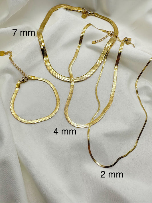 Collana girocollo piccolo snake - Gold