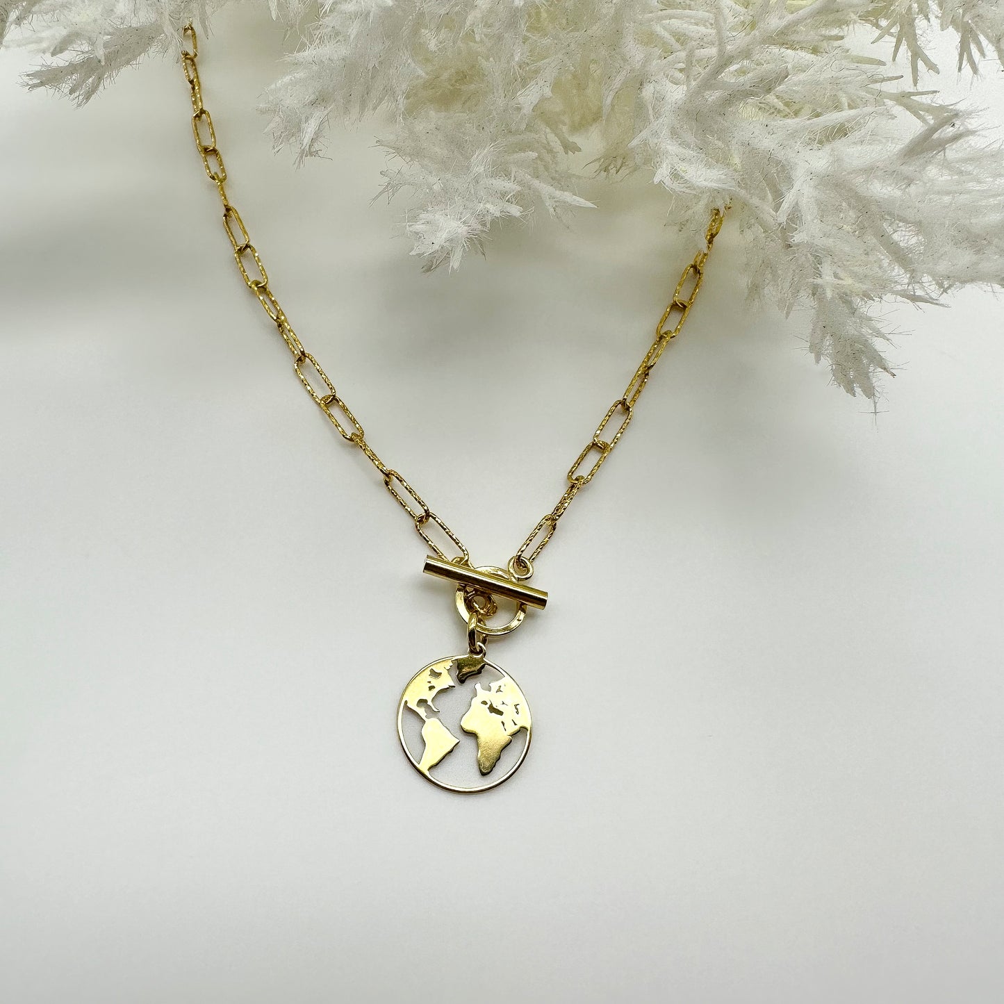 Collana Mondo catena a graffetta - Gold