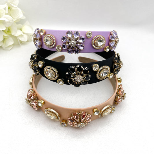 Cerchietti colorati big crystal