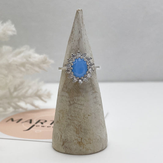 Anello Kate grande con Opale - Silver