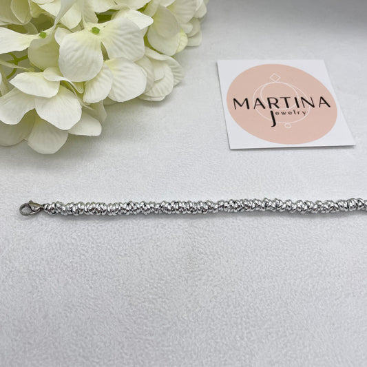 Bracciale intreccio 5 mm - Silver