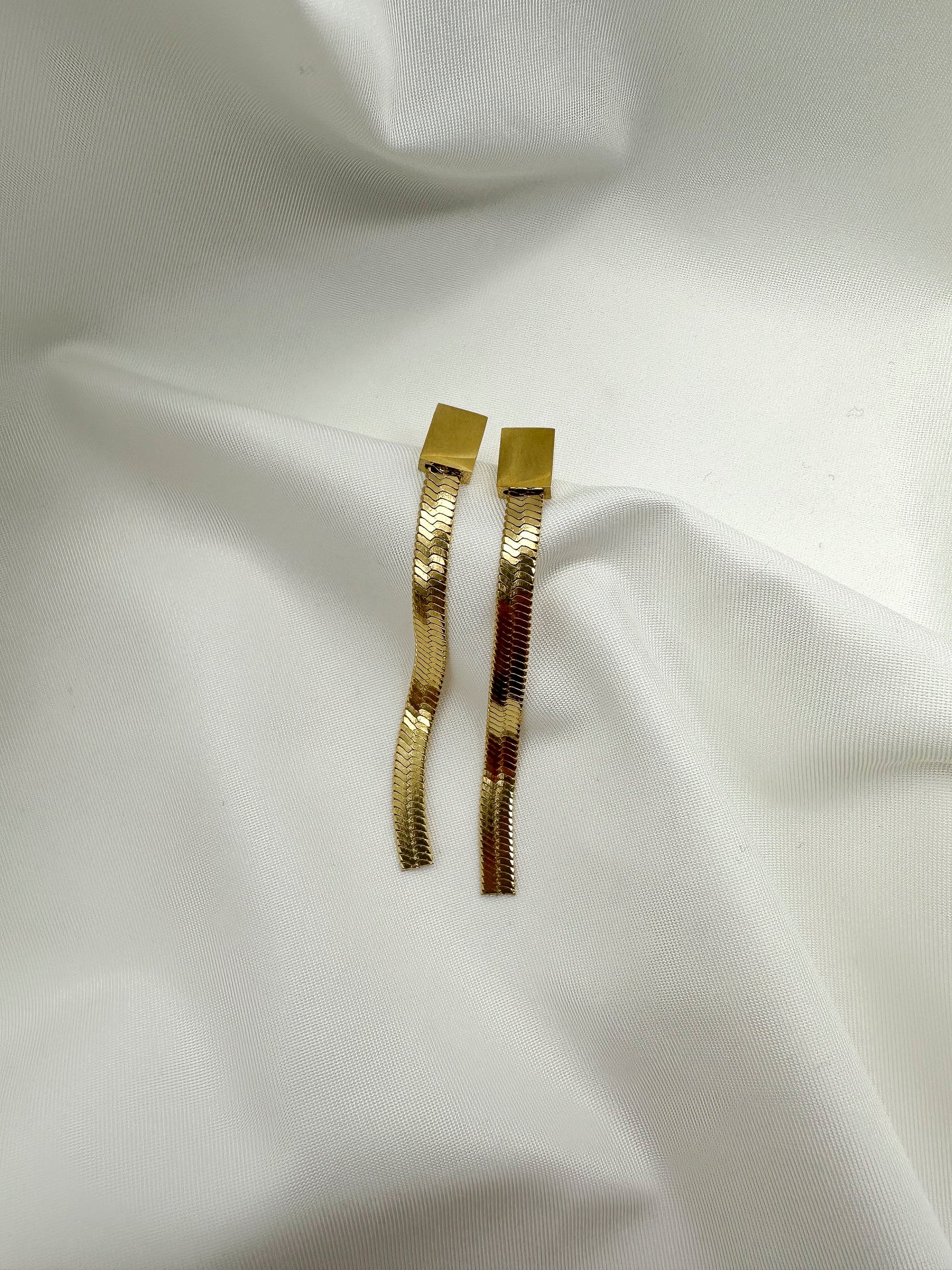 Orecchini snake fascia singola - Gold