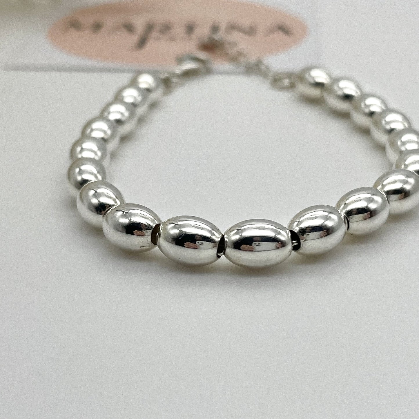 Bracciale ovali lisci- Silver