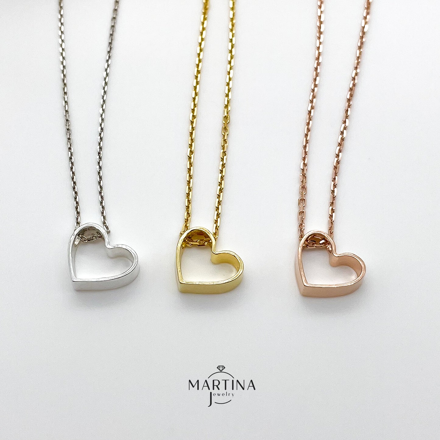 Collana cuore aperto - Gold