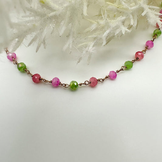 Collana pietre multiforme/multicolore Vivid Summer - Rosè