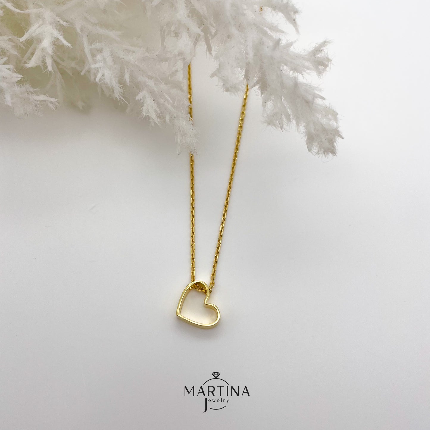 Collana cuore aperto - Gold