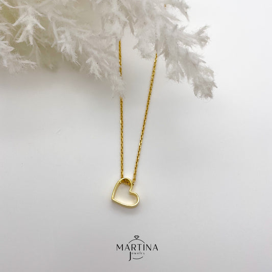 Collana cuore aperto - Gold