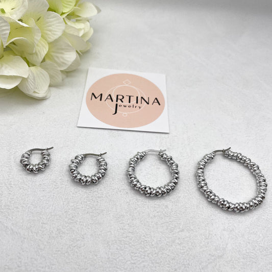 Orecchini intreccio - Silver