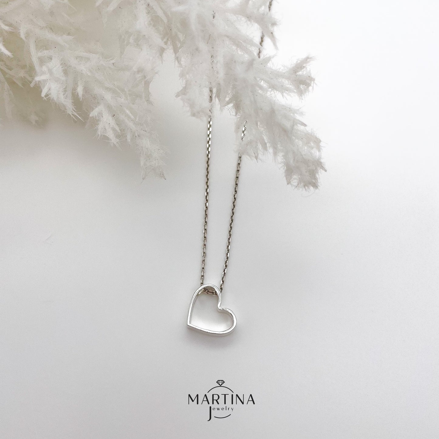 Collana cuore aperto - Silver