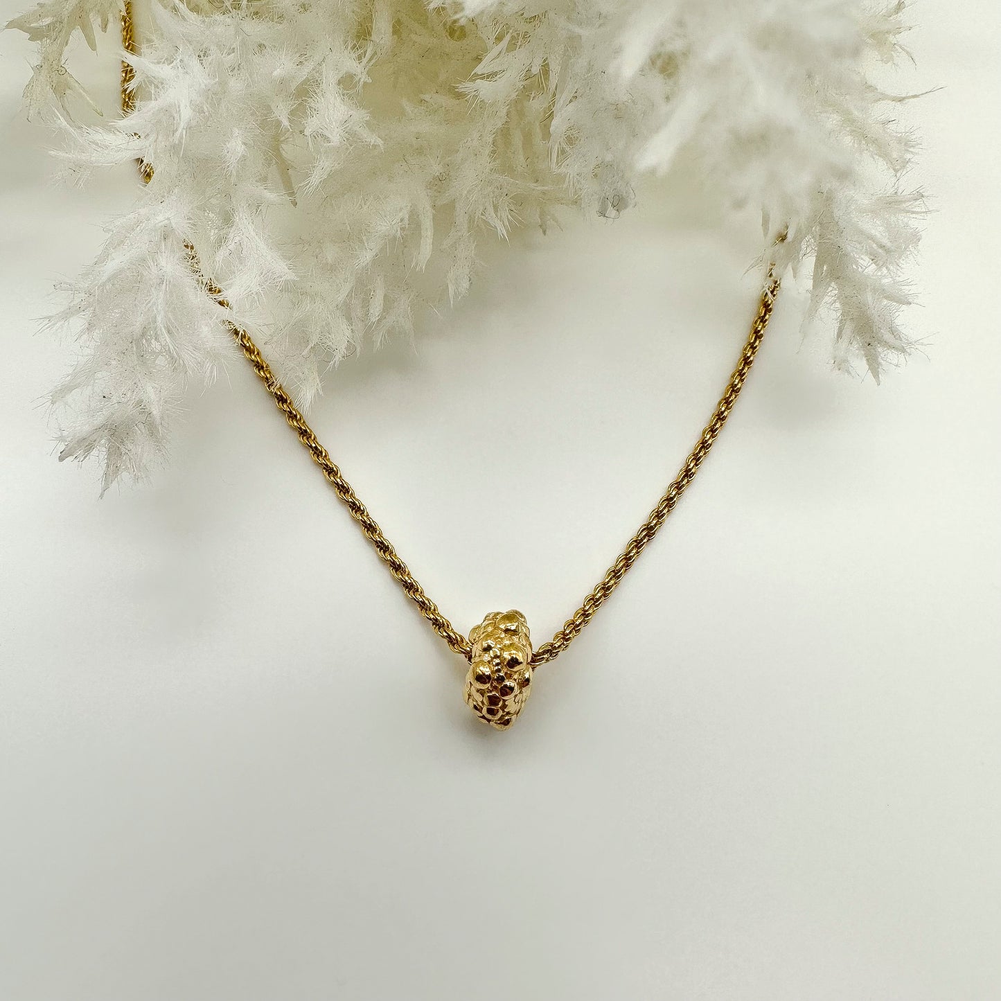 Collana modello Bolle e catena torchon - Gold