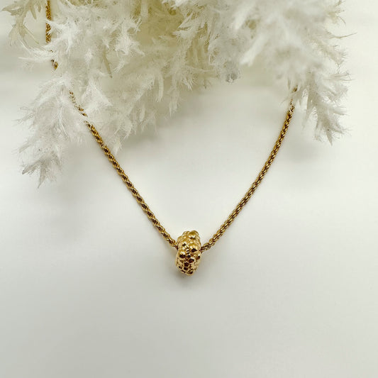 Collana modello Bolle e catena torchon - Gold