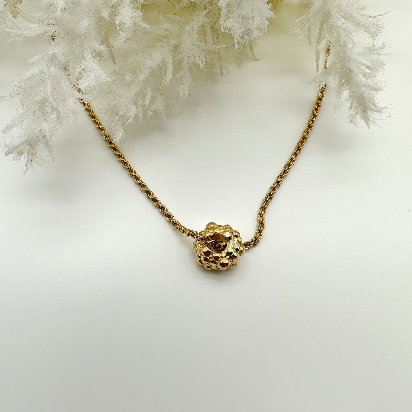 Collana modello Bolle e catena torchon - Gold