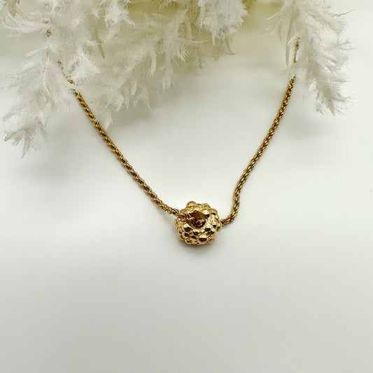 Collana modello Bolle e catena torchon - Gold