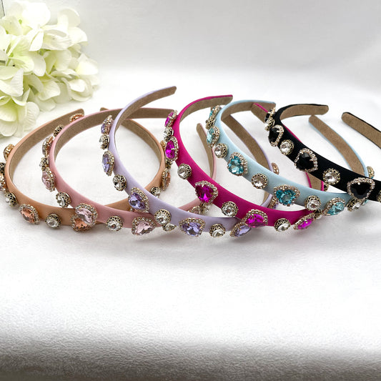 Cerchietti colorati crystal love