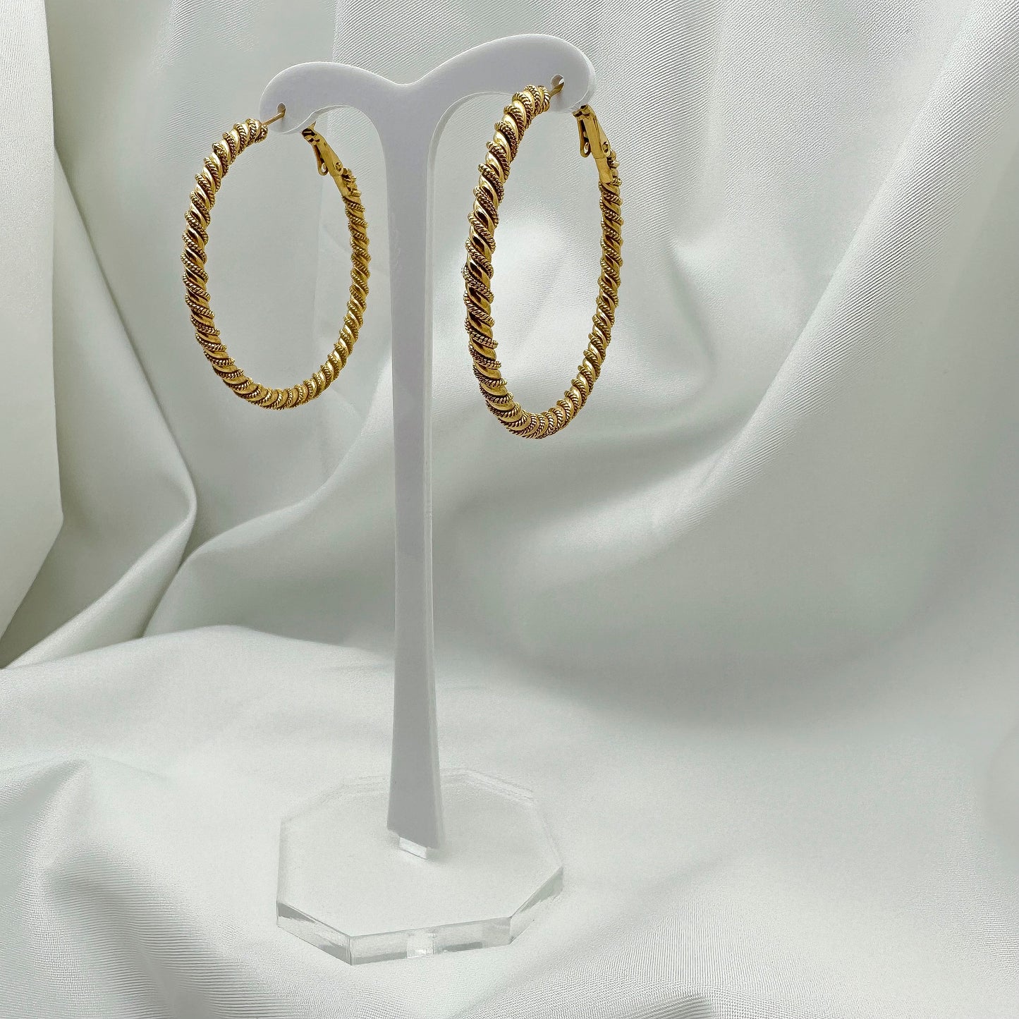 Orecchini cerchi torchon - Gold