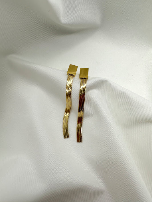 Orecchini snake fascia singola - Gold
